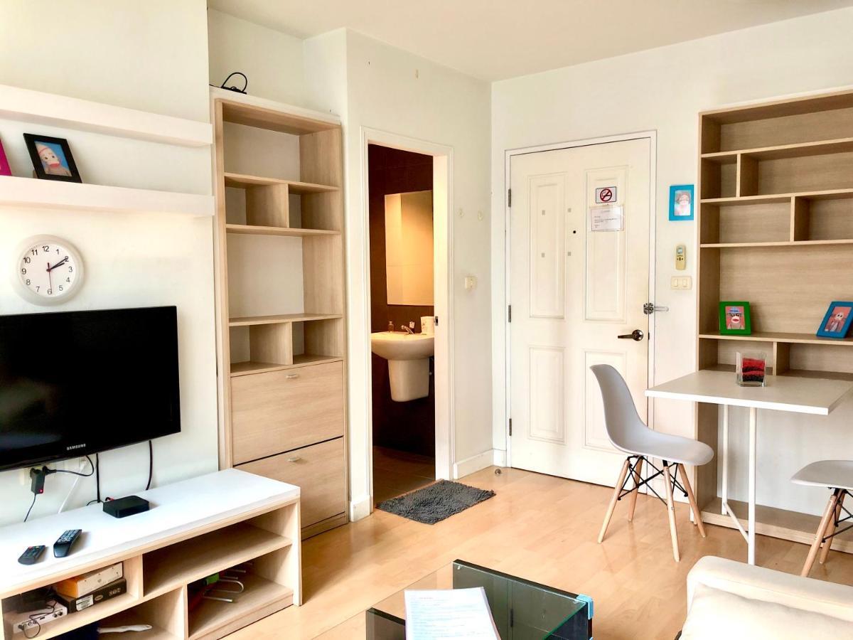 1Br Condo 5 Min To Bts 1000Mbps Fiber Wi-Fi 방콕 외부 사진